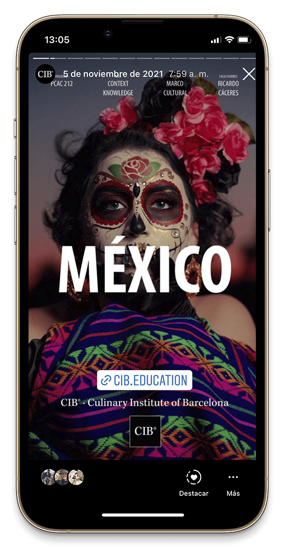 Cocina internacional en el Culinary Institute of Barcelona Portada de la sesión culinaria México del programa diploma chef de alta cocina