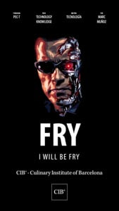 Sesión Culinary Institute of Barcelona Cartel sesión Culinary institute of Barcelona