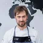 Portrait of Chef Lorenzo Sacchi, expert in Italian Haute Cuisine