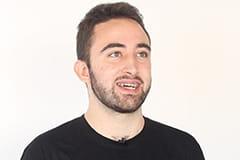 Student learning the profession of a restaurant pastry chef